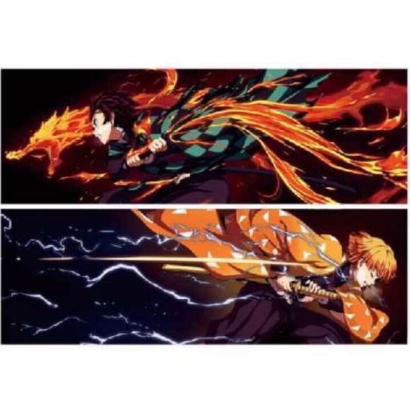 Demon Slayer Tanjiro Kamado & Zenitsu Agatsuma Decal - Picture 1 of 1